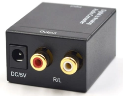 Активний конвертер з цифрового (SPDIF) в аналоговий (RCA) сигнал (без оптичного кабеля