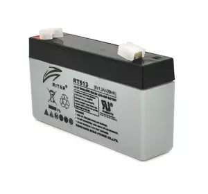 Акумуляторна батарея AGM RITAR RT613, Gray Case, 6V 1.3Ah ( 97х24х 52 (58) ) Q20