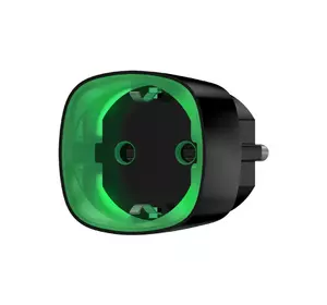 Радіокерована розумна розетка з лічильником енергоспоживання Ajax Socket black