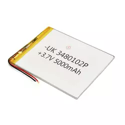 Літій-полімерний акумулятор 4*80*102mm 3,7V (Li-ion 3.7В 5000мА·год)