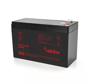 Акумуляторна батарея MERLION HR1234W, 12V 9,5Ah ( 151 х 65 х 94 (100) ) Black Q10/420