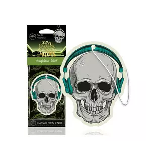 Ароматизатор Aroma Car Cellulose Dia De Los Muertos - Headphones Skull (24шт.)