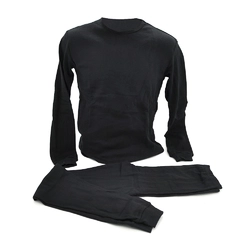 Комплект термобілизни (штани+ футболка з довгим рукавом), розмір XL, Black