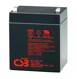 Акумуляторна батарея CSB GP1245F2, 12V 4.5Ah (90х70х100 (105)) Q10