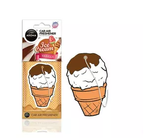 Ароматизатор Aroma Car Cellulose SWEETS - Ice Cream Brown  (24шт.)