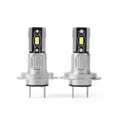 Светодиодные автолампы H7 Carlamp Crystal Vision миниатюрные лампы совместимые на 99% с вашим авто 5000Lm 6000K (CVH7)
