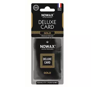 Ароматизатор целлюлозный 6 г Nowax Delux Card Gold (NX07731)