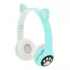 Бездротові навушники Bluetooth Cat Ear YR-28 Led, Green