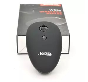 Мышь беспроводная JEDEL W530, 1000DPI, Black, 2.4GHZ, Box