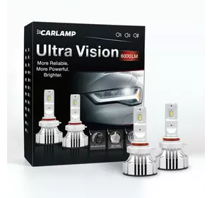 Светодиодные автолампы HB3 CARLAMP Ultra Vision Led для авто 5000 Lm 6500 K (UVHB3(9005))