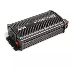Інвертор напруги Carspa-600-122 (600Вт), 12/220V, approximated, 1Shuko, USB, клеми, Box Q15