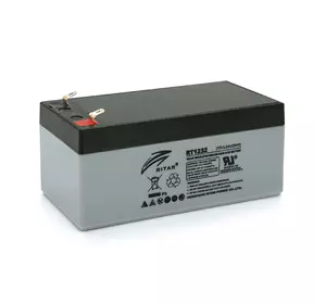 Акумуляторна батарея AGM RITAR RT1232, Gray/Black Case, 12V 3.2Ah (133 х 67х 59 (63) ) Q10