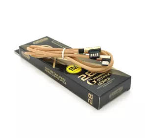 Кабель iKAKU KSC-028 JINDIAN charging data cable for Type-C, Gold, довжина 1м, 2.4A, BOX