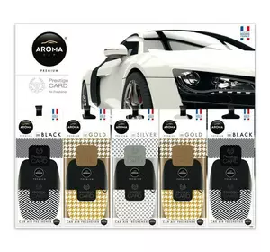 Планшет ароматизаторов Aroma Car Prestige Card микс (25 шт)