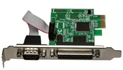 Контролер PCI-Е => RS232 (9Pin) + LPT (25Pin), TX382A, BOX