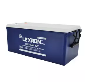 Акумуляторна батарея Lexron LXR-12-210 GEL 12V 210 Ah (522 x 240 x 222) 59.5kg