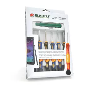Набір інструментів BAKKU BK-6000 (Викрутки: T2, T3, T5, T6, "мерс"1.5, хрест1.7, Пінцети:прямий, вигнутий