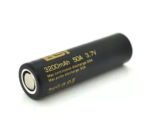 Акумулятор 18650 Li-Ion BST, 3200mAh, 3.7V, Black