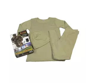 Комплект термобілизни (штани+ футболка з довгим рукавом+шапочка), розмір S-M, Туреччина, Оліва