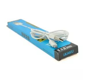 Кабель iKAKU XUANFENG charging data cable for micro, White, довжина 1м, 2,1А, BOX