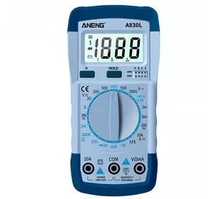 Мультиметр ANENG AN-A830L, вимірювання: V, A, R