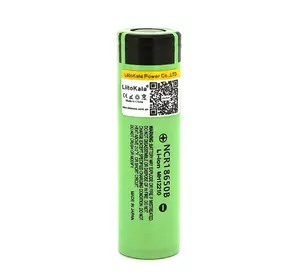 Акумулятор 18650 Li-Ion LiitoKala Lii-34B, 3400mAh (3200-3400mAh), 3.7V (2.75-4.2V), Green, PVC BOX