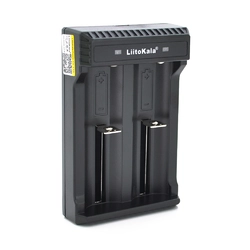 ЗП універсальний Liitokala Lii-L2, 2 канали, LED індикація, підтримує Li-ion, 10430/10440/14500/16340/17670/18500/18650/26650/25500/26700