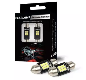 Светодиодные автолампы C5W Led cофитка Carlamp+canbus Т11x31 мм (SJ-K6-31мм)