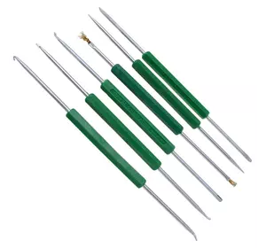 Набір інструментів BAKKU BK-120 (чіп держатель, удалитель, шило, скребок, вилка, розгортка), Blister