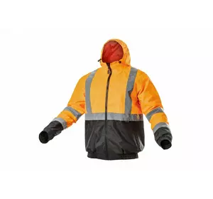 NIMS Куртка сигнальная с капюшоном водостойкая оранжевая XL (54) (HT5K341-XL)