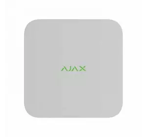 Мережевий відеореєстратор Ajax NVR (8ch) white, роздільна здатність до 4К, підтримка ONVIF/RTSP, декодування H.265/H.264, ємність до 16Тб