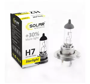 Галогеновая лампа SOLAR H7 +30% 12V 1207