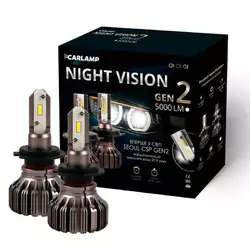 Светодиодные автолампы H7 Carlamp Led Night Vision Gen2 Led для авто 5000 Lm 5500 K (NVGH7)