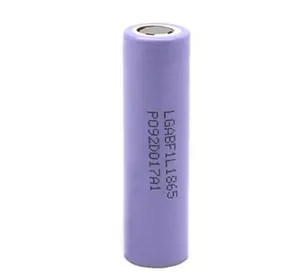 Акумулятор 18650 Li-Ion LG INR18650 F1L, 3350mAh, 4.875A, 4.2/3.7/2.5V ціна за штуку, Purple, 2 шт в упаковці, ціна за 1 шт