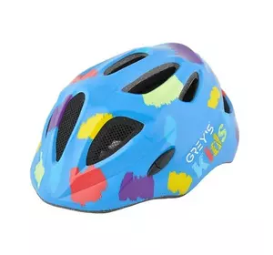 Велосипедный шлем детский GREY'S синий глянц., M