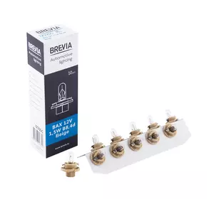 Галогеновая лампа Brevia W1,5W 12V (упаковка)