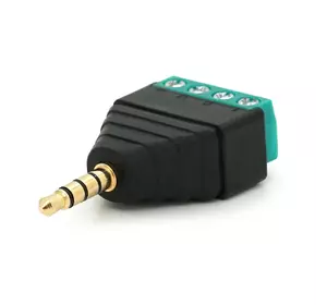 Роз'єм для підключення  miniJack 3.5 Stereo (4 контакти) із клемами під кабель Q100