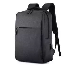 Рюкзак для ноутбука Merlion 14", вихід під USB-кабель, 32х11х41 см, Black