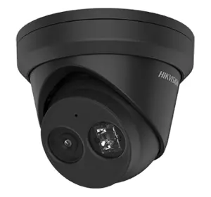 4МП IP відеокамера Hikvision AcuSense Turret чорного кольору DS-2CD2343G2-IU (2.8 mm)