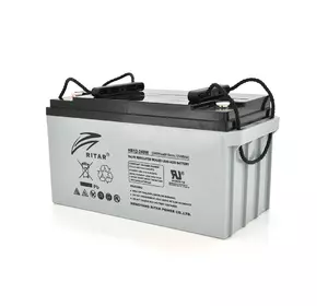 Акумуляторна батарея AGM RITAR HR12240W, Gray Case, 12V 65.0Ah ( 350 х 167 х 182 (182 ) 19.50 kg Q1/48