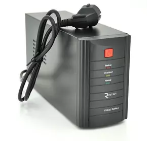 ДБЖ Ritar RTM500 (300W) Standby-L, LED, AVR, 1st, 2xSCHUKO socket, 1x12V4.5Ah, metal Case ( 260 х 85 х 140) Q4