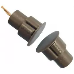 Врізний магнітоконтакт коричневий, струм 60mA, напруга 12B, тип контактів Н/З, робоча відстань 18±5% мм, габаритні розміри d24*12,5мм