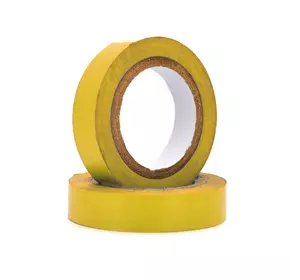 Ізолента Ninja 0,15мм * 15мм * 10м (жовта), діапазон робочих температур: від - 10 ° С до + 80 ° С, висока якість !!! 10 шт. в упаковці, ціна за упак.