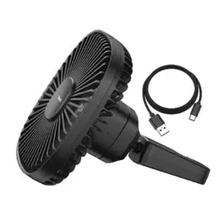 Вентилятор Baseus в салон автомобиля Natural Wind Magnetic Rear Seat Fan black, (CXZR-01)