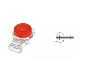 Скотч-лок ізольований з гелем тип К3 (100шт) Q100, Red