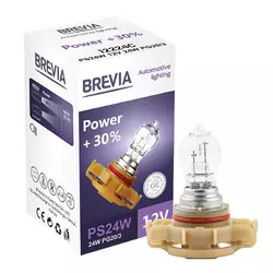Галогеновые Лампы  Brevia PS24W 12V 24W PG20/3 Power +30% CP (12224С)