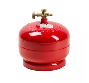 Газовий балон ПРОПАН 2кг (4,8л), тиск 18BAR, 2200Вт, витрата 145 г/год + пальник 20448, Red, Q4