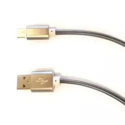 Кабель RG USB-microUSB Type-C 1 м металлическая оплетка (43166)