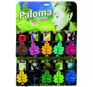 Ароматизаторы Paloma Gold дисплей 60 шт и 14 ароматов (PGD01)