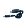 Кабель для роутера 5.5/2.5mm(M)=> USB2.0 (Out:12V/9V)+переходник, 1м, Black, OEM